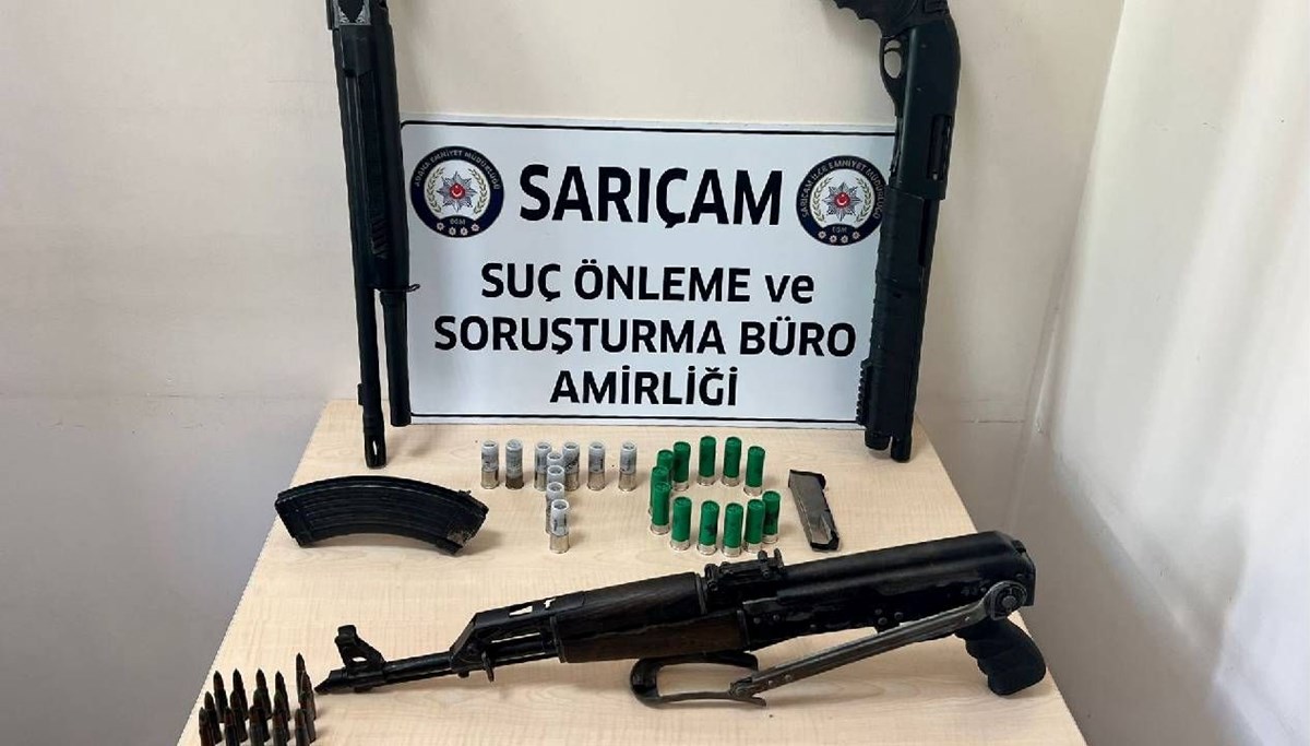 Adana'da bir evden cephane çıktı
