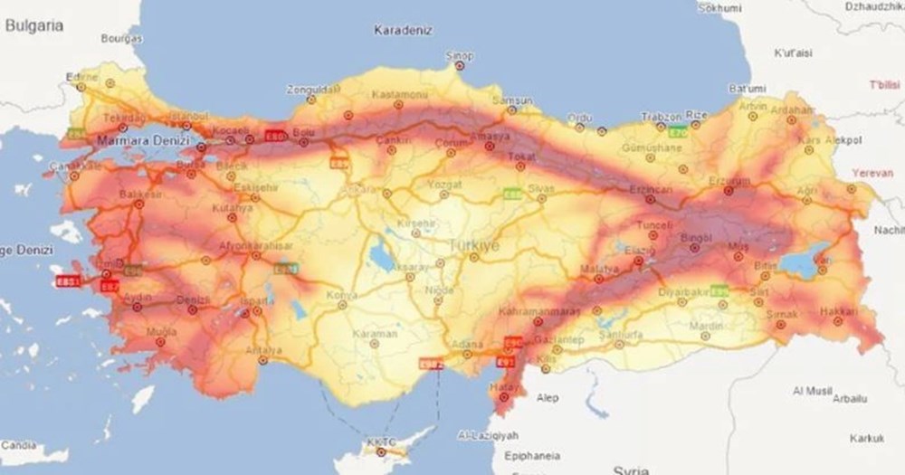 Fat hattı sorgulama ekranı "Evimin altından fay hattı geçiyor mu? "sorularına yanıt veriyor: Doğu Anadolu fay hattı hangi şehirlerden geçiyor? - 4