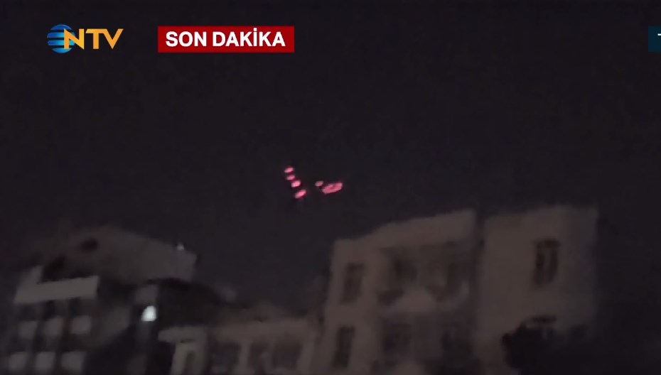 NTV canlı yayınında Tahran'a saldırı anı