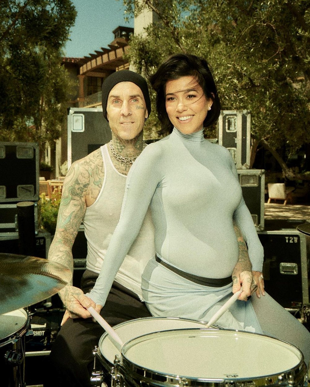 Kourtney Kardashian'dan Travis Barker'a: Yanımda olduğun için çok şanslıyım - 6