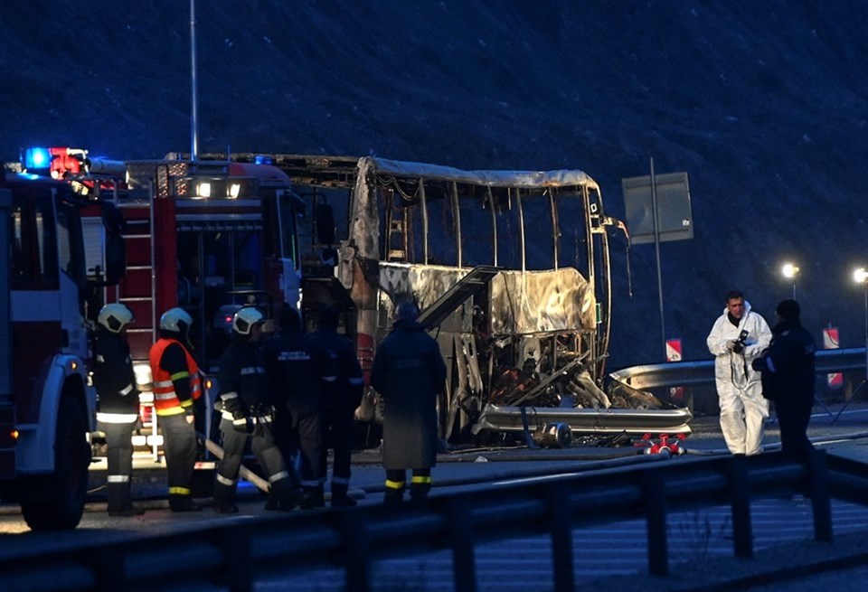 Bulgaristan'da kaza yapan Kuzey Makedonya otobüsünde ölenlerin sayısı 44 olarak güncellendi - 1