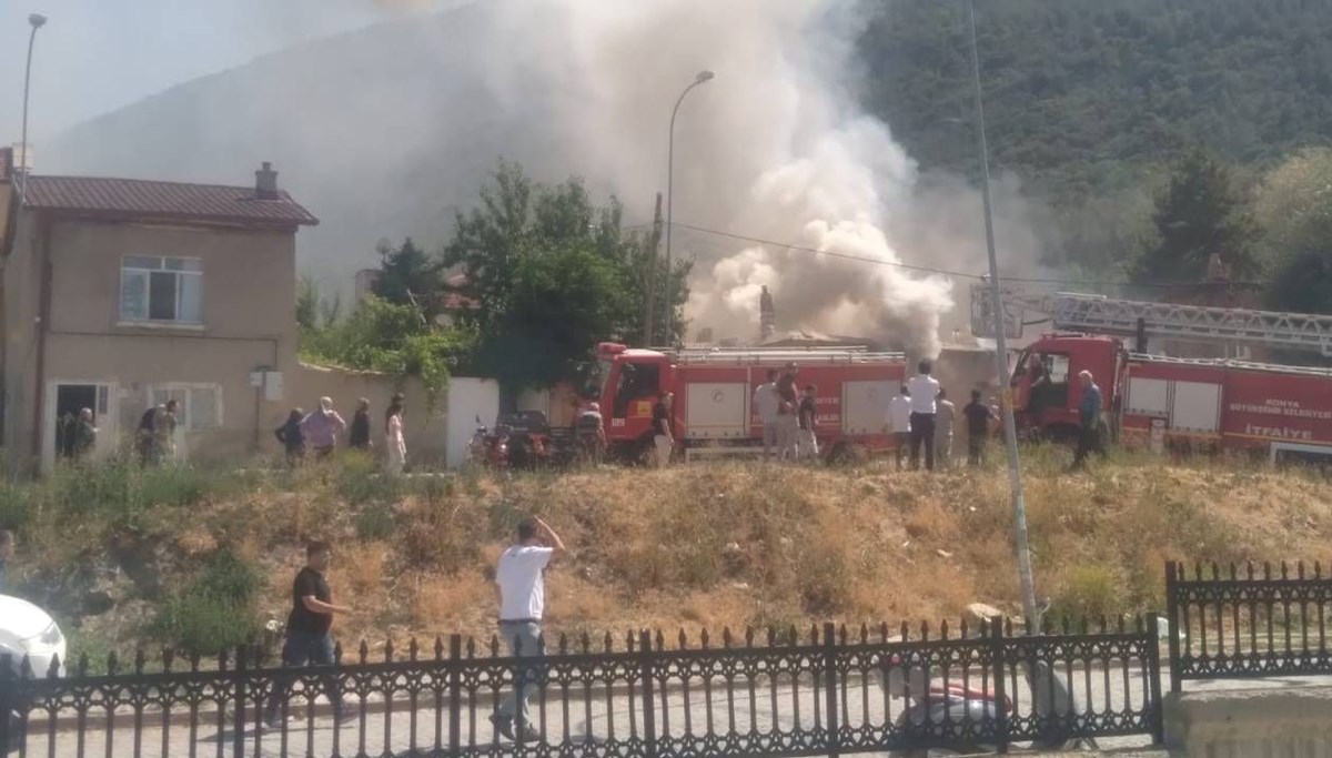 Yangında feci şekilde can verdi