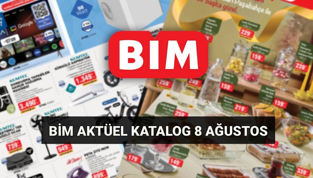 BİM 8 Ağustos Cuma aktüel katalog yayında! Bu hafta; buz makinesi, elektrikli bisiklet, vantilatör, düdüklü tencere, kurutmalık satışta