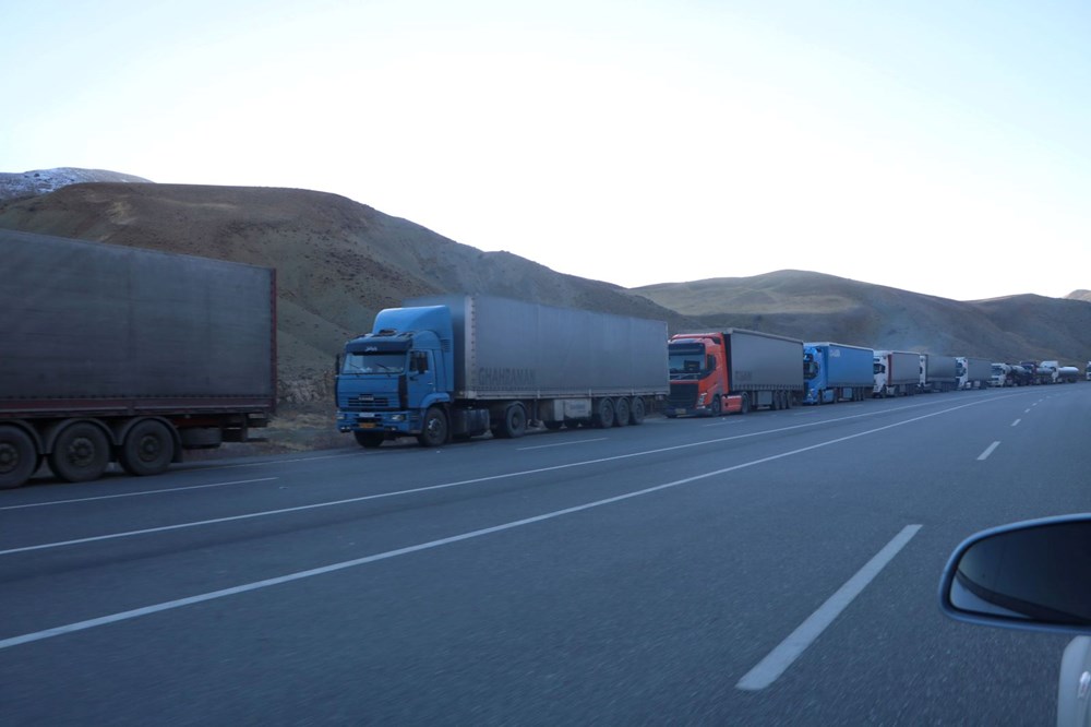 Türkiye- İran sınırında 10 kilometrelik TIR kuyruğu - 5