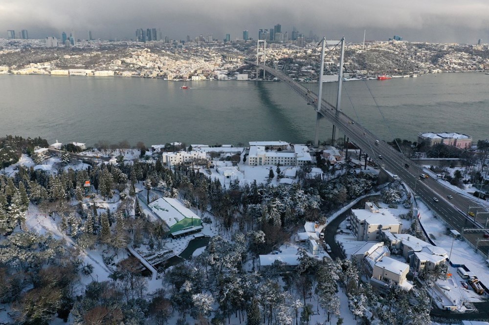 İstanbul'dan kartpostallık kar manzaraları - 12
