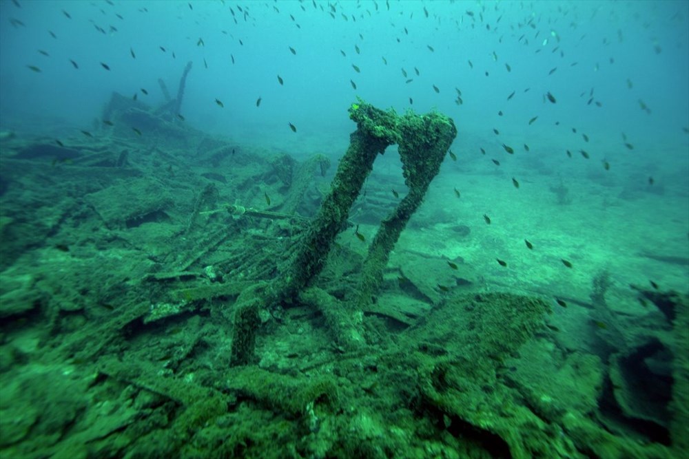 1. Dünya Savaşı'nın bitişinin 103. yılında Çanakkale'deki batık görüntülendi - 27