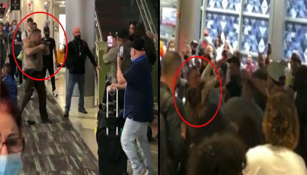 ABD’de havalimanında gergin anlar: Polis yolculara silah çekti