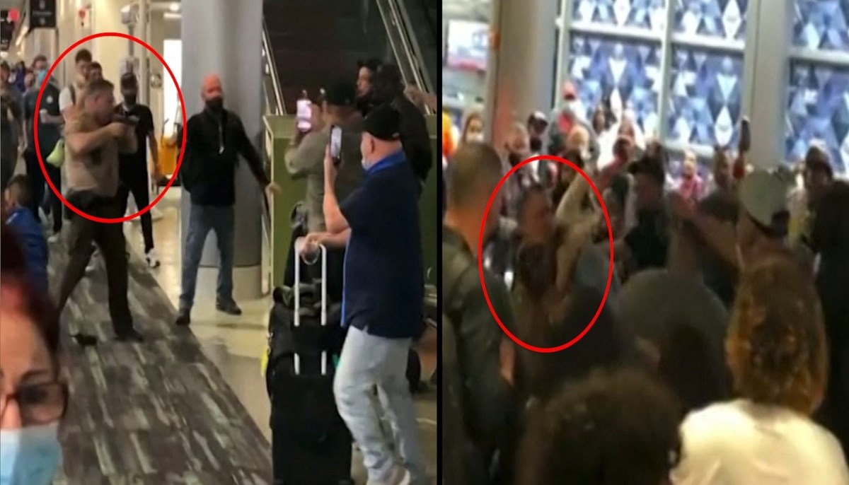 ABD’de havalimanında gergin anlar: Polis yolculara silah çekti