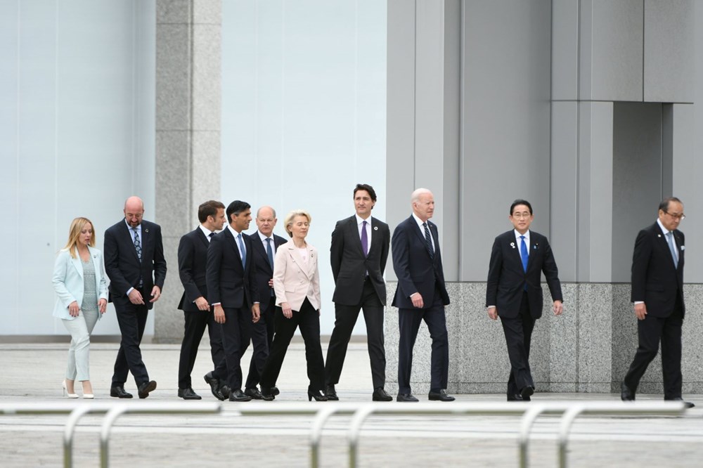 G7 ülkelerinin liderleri Hiroşima’da bir araya geldi - 6