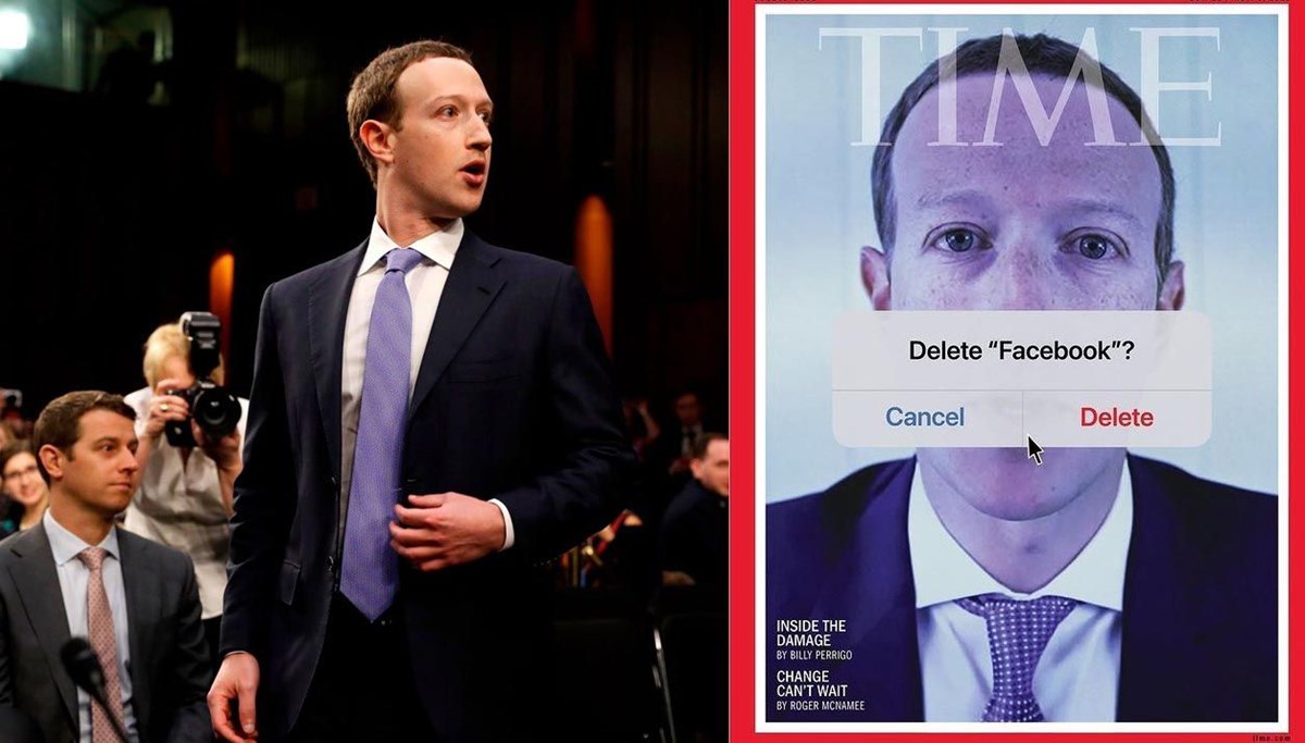 Zuckerberg bu kez 'Faceook'u sil?' sorusu ile kapak oldu