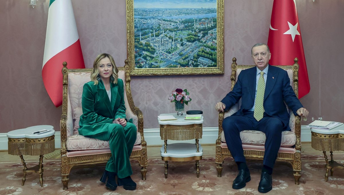 Cumhurbaşkanı Erdoğan, İtalya Başbakanı Meloni'yi kabul etti Cumhurbaşkanı Erdoğan, İtalya Başbakanı Meloni'yi kabul etti