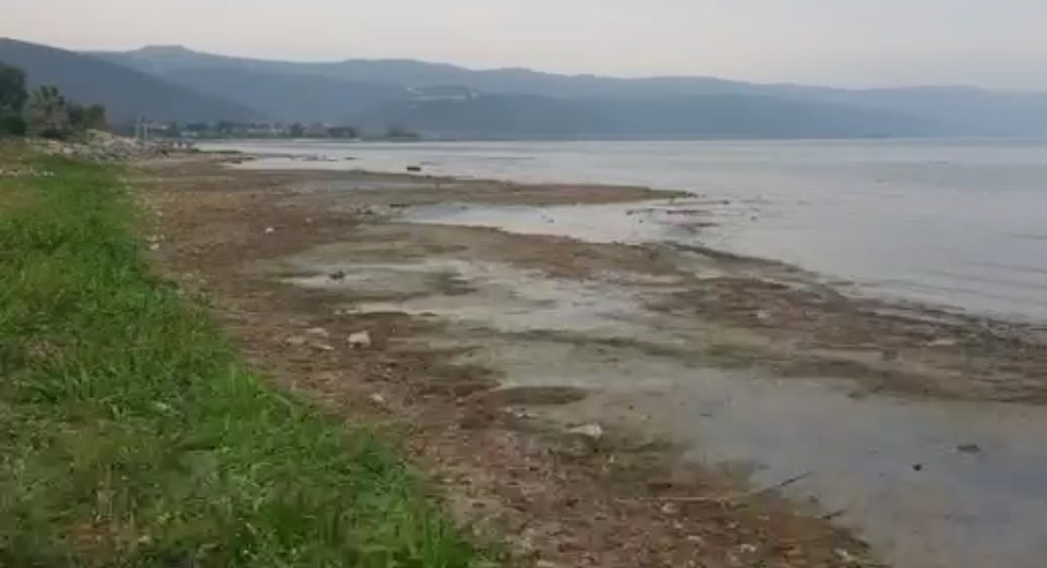 İznik Gölü'nde sular çekilince adacıklar ortaya çıktı - 1