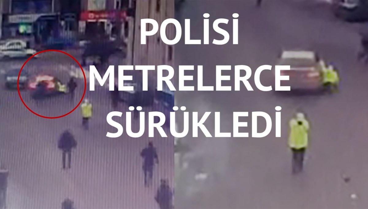 Hacizli aracını durduran polisi yaralayıp kaçtı