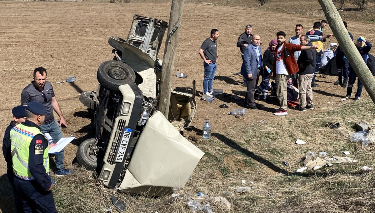 Ankara'da otomobil devrildi: Aynı aileden 6 kişi yaralandı