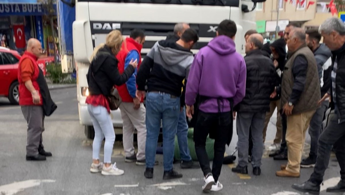 Ukraynalı TIR şoförü, Kağıthane'de yaşlı adama çarptı Ukraynalı TIR şoförü, Kağıthane'de yaşlı adama çarptı