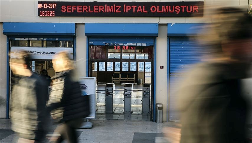 Marmara'da lodos! Seferler iptal