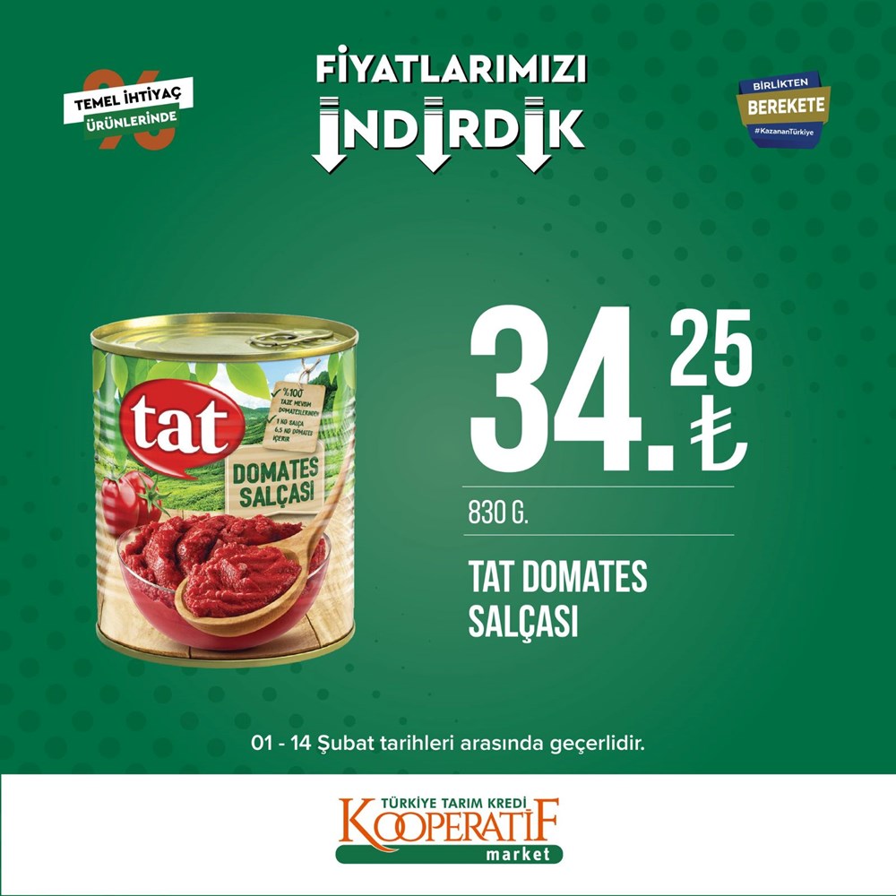 Tarım Kredi Kooperatif Market güncel indirimli ürünler listesini paylaştı Tarım Kredi Kooperatif Market yeni indirimli ürünler listesi belli oldu (1-14 Şubat güncel indirimli ürünler kataloğu) - 40