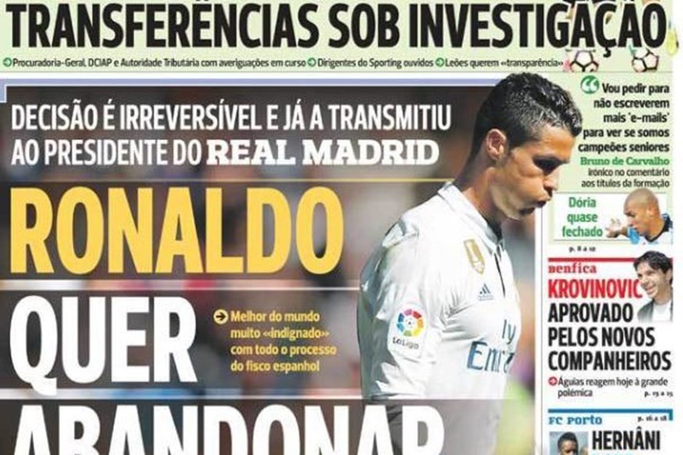 "Ronaldo ayrılmak istiyor" - 1