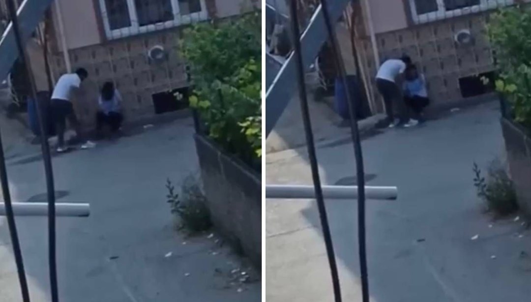 Tartıştığı kadını yol ortasında sürükleyip, dövdü