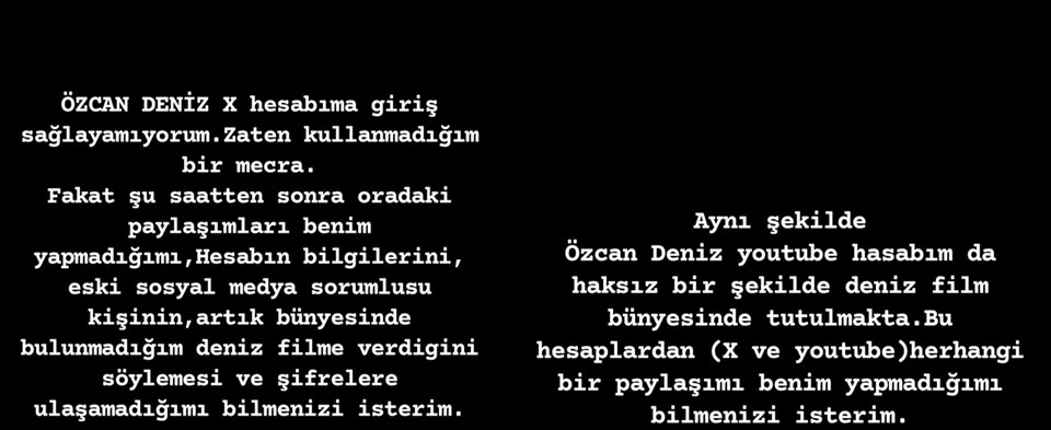 Özcan Deniz ile ağabeyi arasında sular durulmuyor: Sosyal medya hesapları elinden alındı - 1