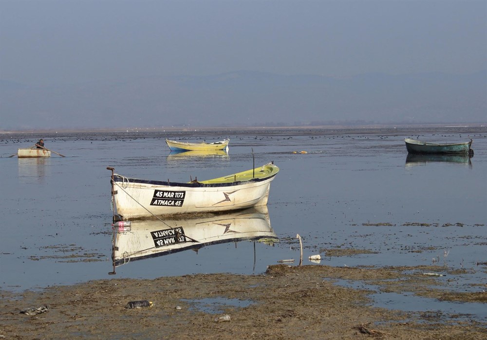 'Kuş cenneti' Marmara Gölü'nde derinlik 40 santimetreye düştü - 14
