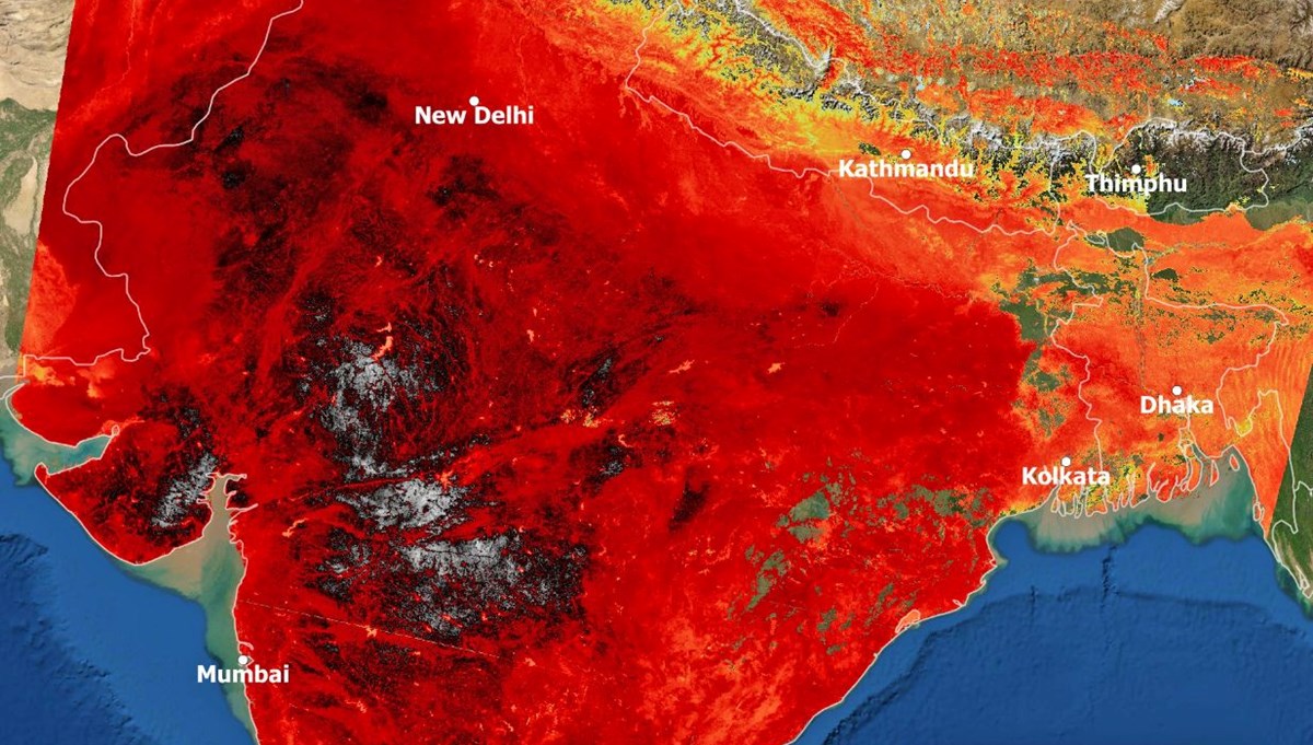 Sıcaklığın 46 dereceye çıktığı Hindistan'da eğitim, tarım ve enerji kaynakları zorda