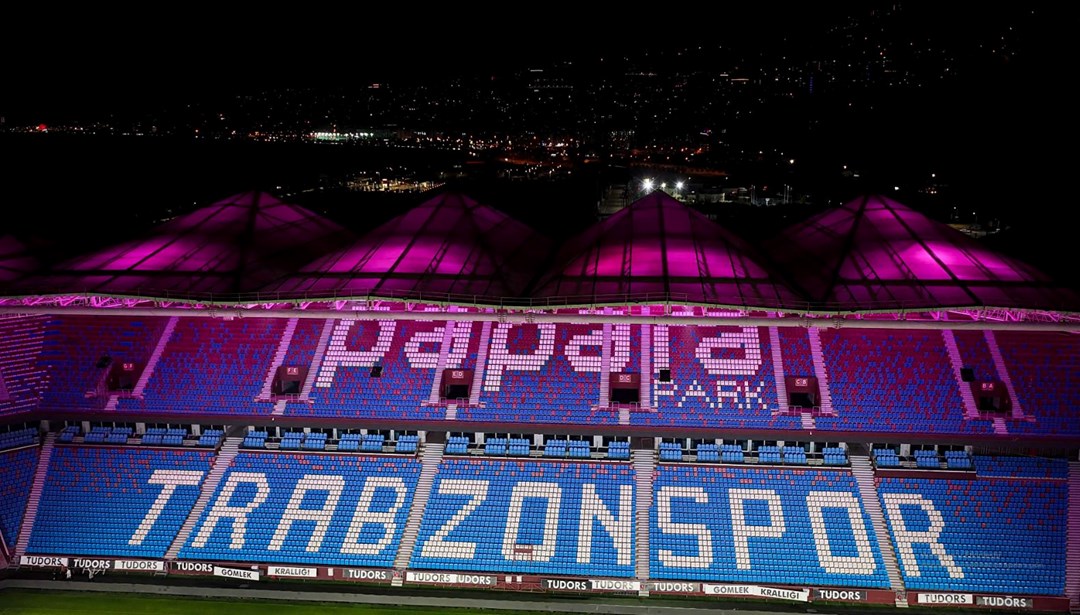 Trabzonspor'un stadında ışıklandırma ve ses sitemi yenilendi