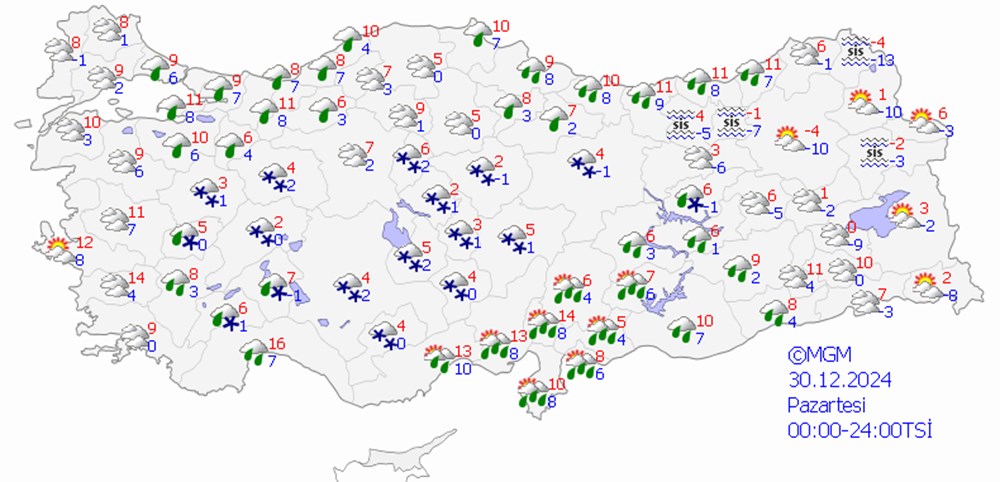 Bugün 9 il için uyarı | Yılbaşında hava nasıl olacak? - 14