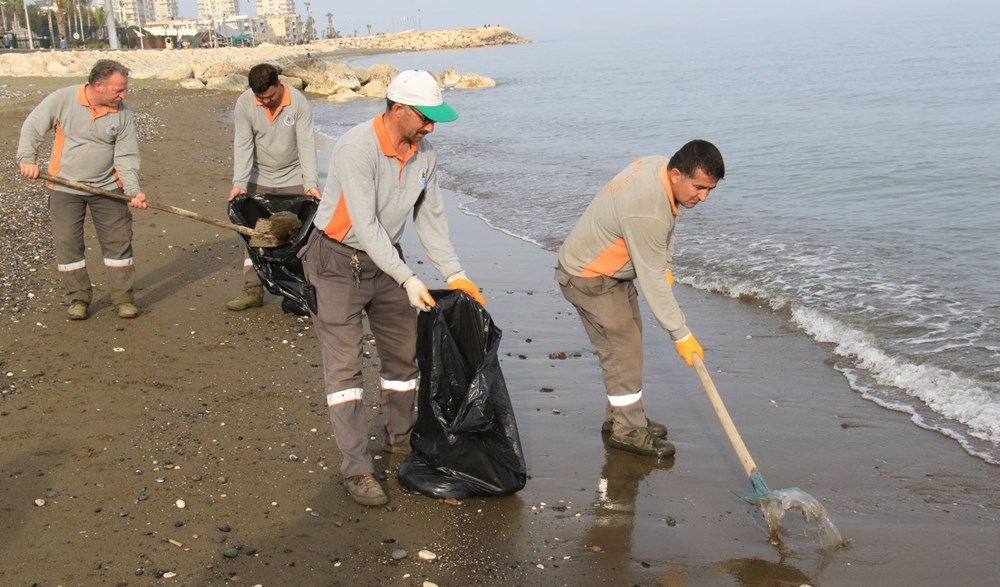 Akdeniz’de kıyılar ölü zehirli denizanalarından temizleniyor - 1