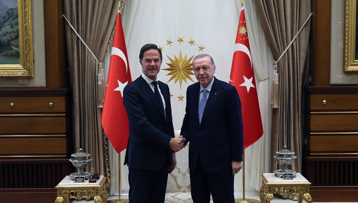 İlk Ankara ziyareti: Cumhurbaşkanı Erdoğan, NATO Genel Sekreteri Rutte ile bir araya geldi