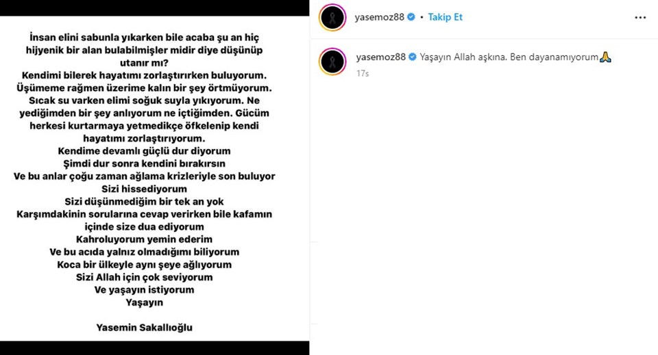 Yasemin Sakallıoğlu: Koca bir ülkeyle aynı şeye ağlıyorum - 1