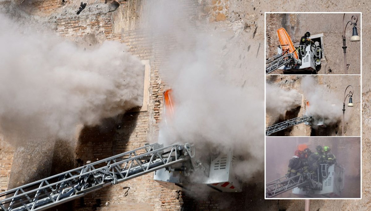 Roma'daki tarihi kulede kısmı çökme