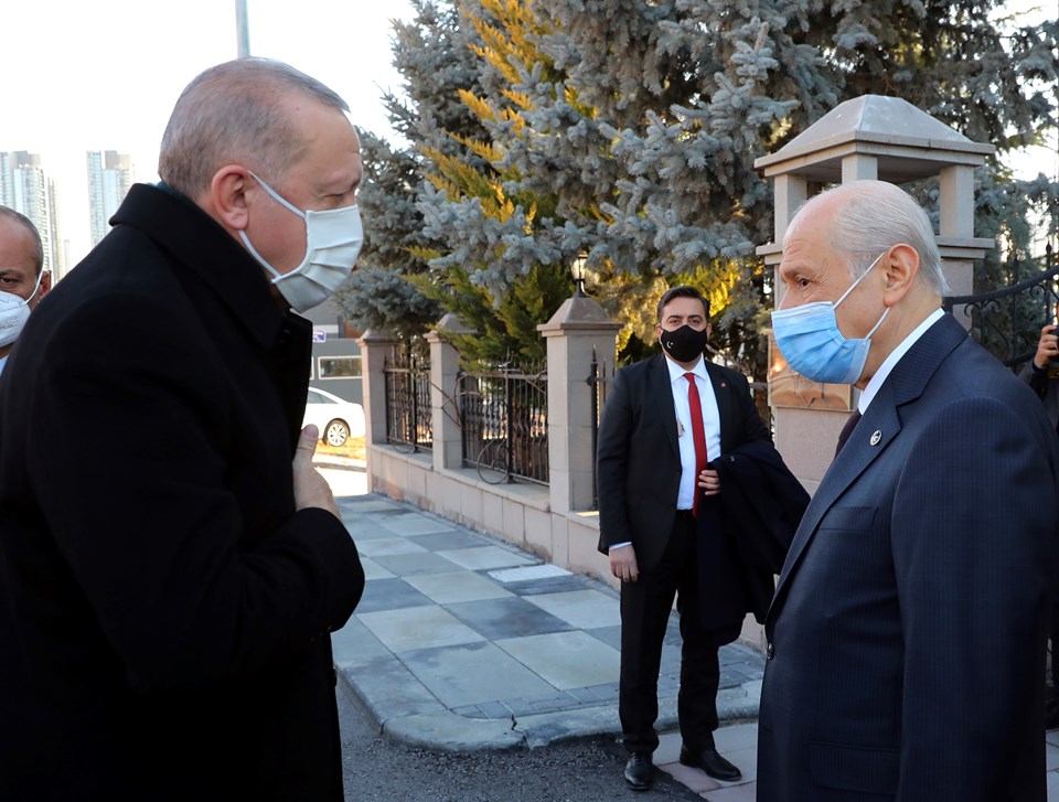 SON DAKİKA HABERİ: Cumhurbaşkanı Erdoğan'dan Bahçeli'ye evinde ziyaret - 1