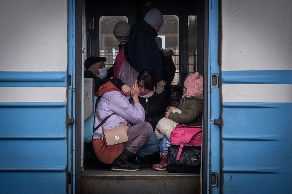 Rus saldırısından kaçış: Lviv tren istasyonunda endişeli bekleyiş - 40