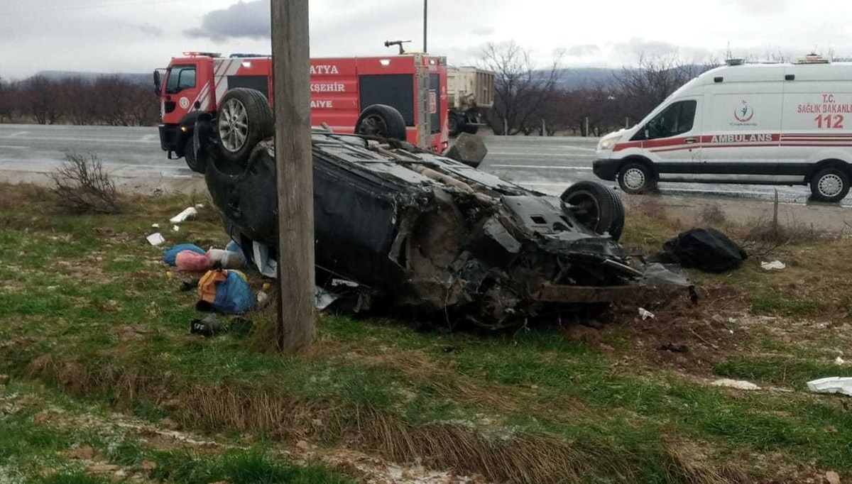 Malatya'da otomobil takla attı: 1 kişi öldü, 3 kişi yaralandı