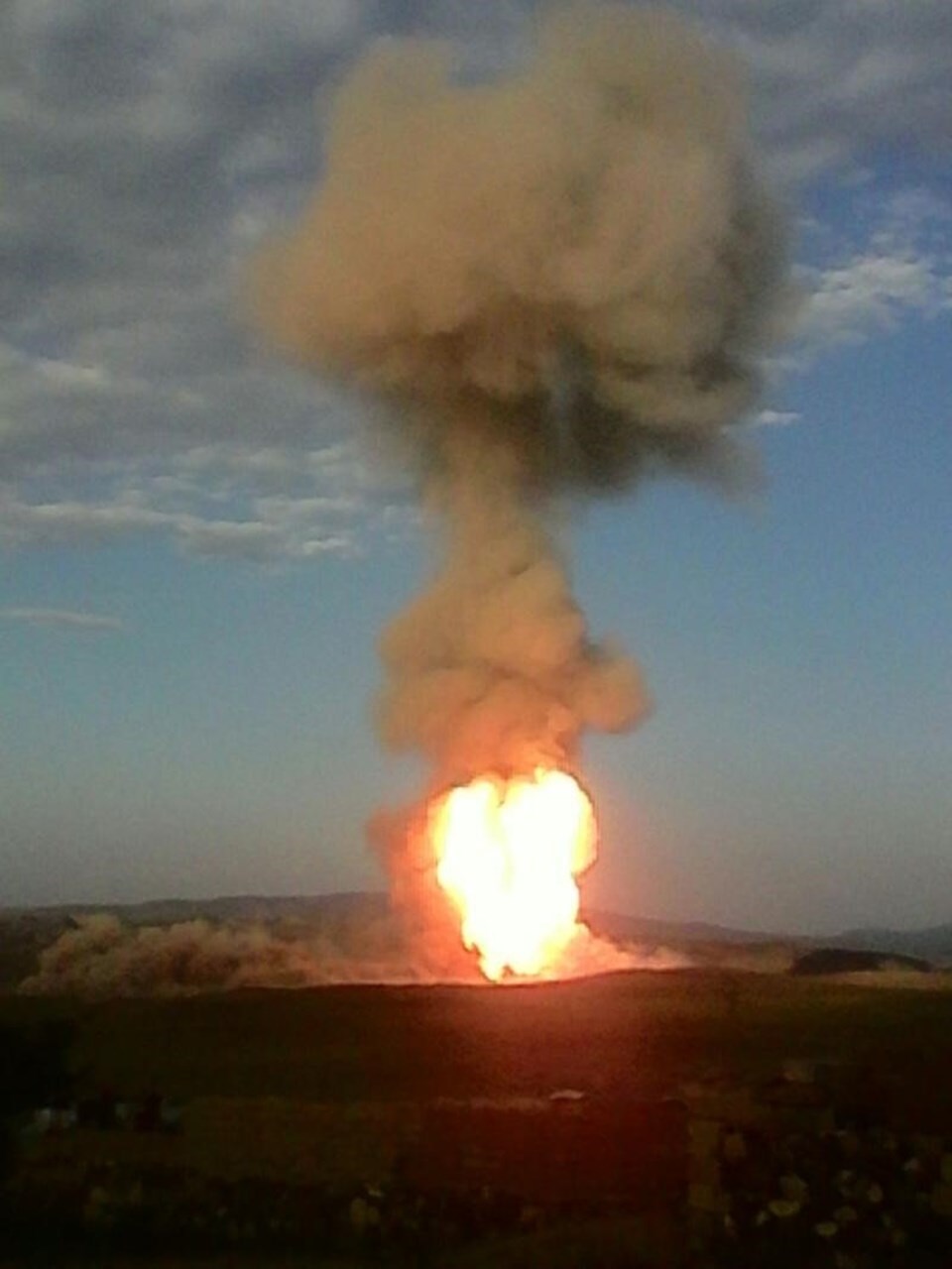 Ağrı'da doğalgaz boru hattında patlama - 1