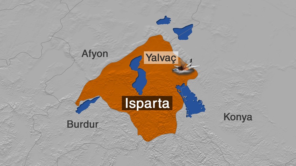 Son dakika haberi... Isparta'da askeri eğitim uçağı düştü: 3 şehit - 2