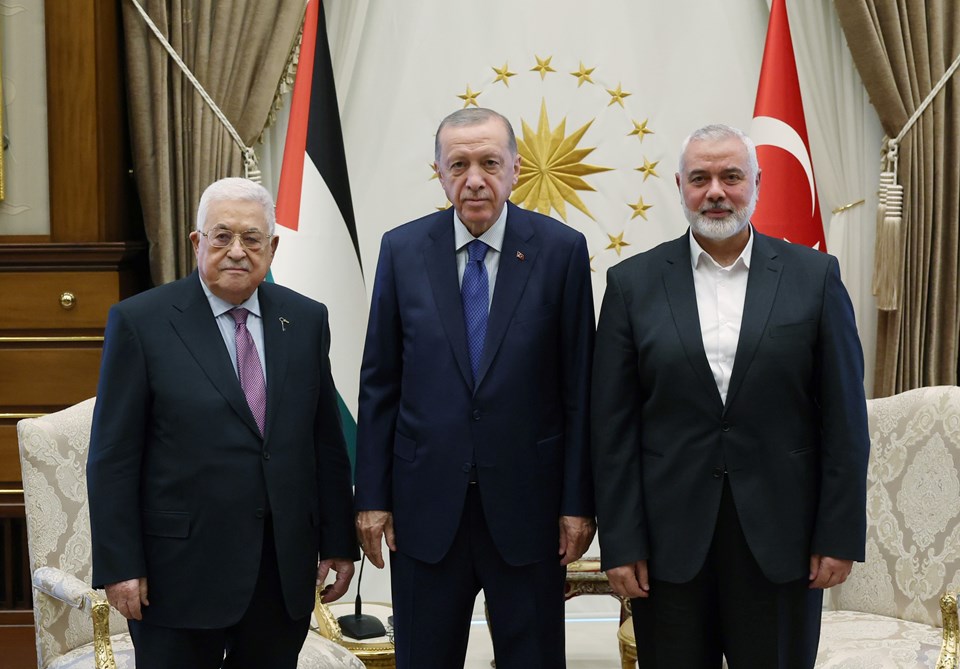 Cumhurbaşkanı Erdoğan, Abbas ve Haniye ile görüştü - 1