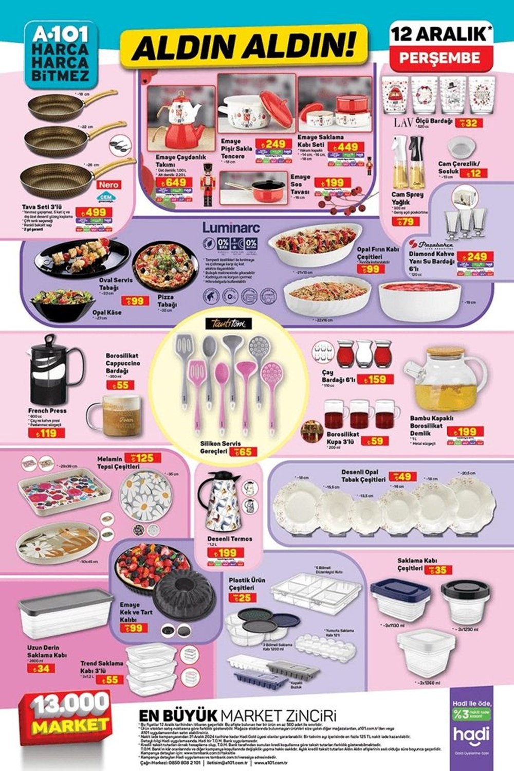 تركيا اليوم عروض منوعة وخصومات كبيرة من سلسلة متاجر A101 في تركيا الخصومات الحالية A101 12 ديسمبر 2024: منتجات مخفضة خاصة بالعام الجديد من سوق A101 - 5