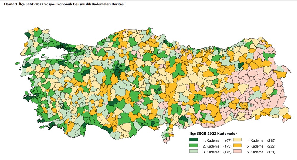 '100 il, 1000 ilçe' önerisiyle gündeme geldi:  973 ilçenin sosyo-ekonomik sıralaması - 3