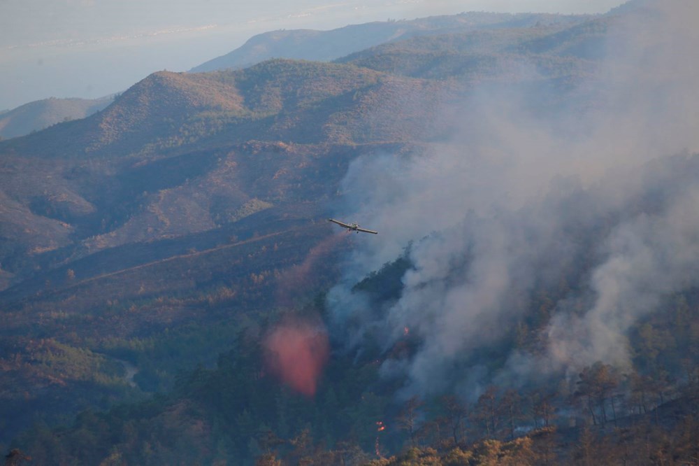 Marmaris'te orman yangını: Yanan alanlar havadan görüntülendi - 2