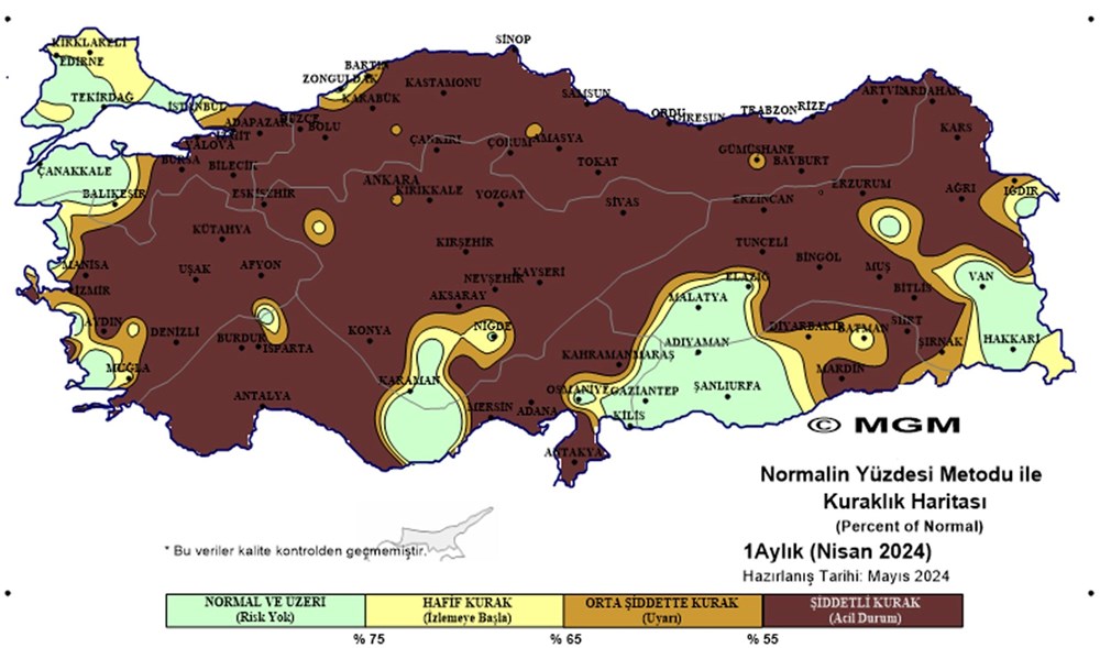 Türkiye genelinde çok şiddetli kuraklık alarmı: Anadolu'nun neredeyse tamamı kahverengiye döndü - 2