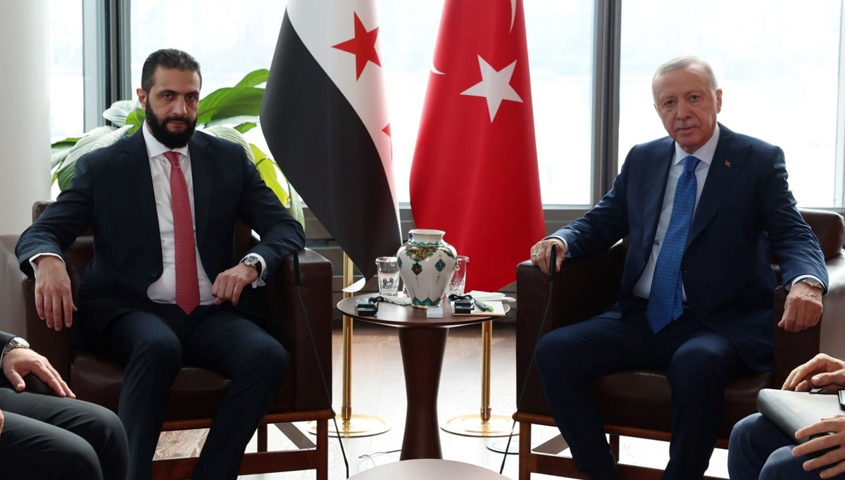 Cumhurbaşkanı Erdoğan, Şara ile görüştü