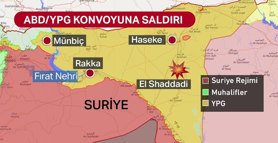 SON DAKİKA: Suriye'de ABD/YPG konvoyuna saldırı: 5 ölü - 2