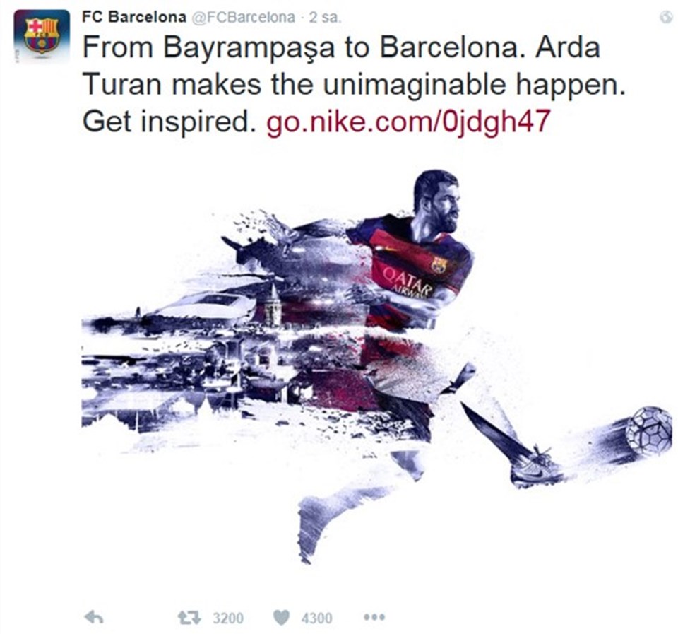 Barcelona'dan 'Bayrampaşa' tweet'i - 1