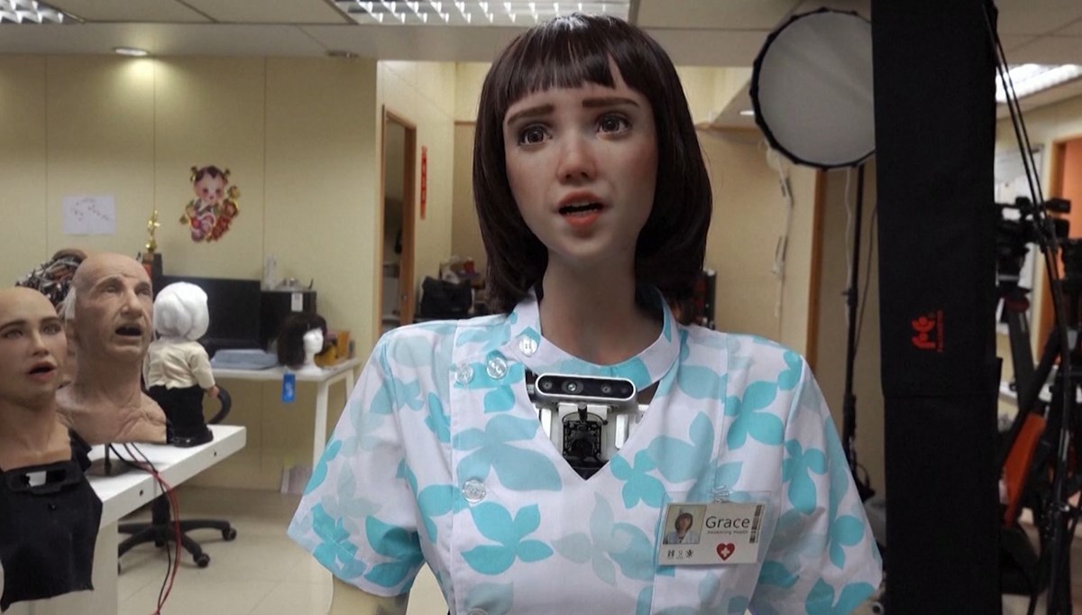 Covid-19 hastaları için insansı robot: Hemşire Grace