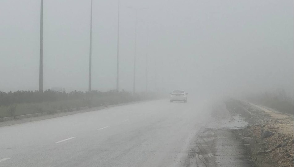 Hatay'da yoğun sis: Görüş mesafesi 20 metreye kadar düştü