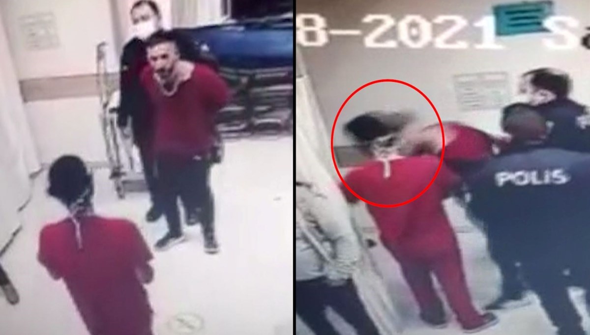 Alkollü sürücü doktora böyle kafa attı