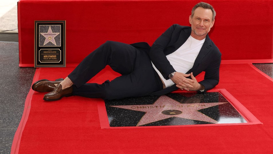 Christian Slater Hollywood Şöhretler Kaldırımı’nda yıldız sahibi oldu