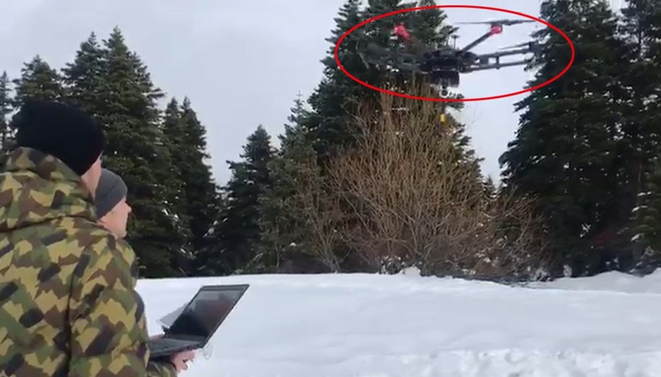 Uludağ'da kaybolan amatör dağcılardan ilk iz (Termal drone ile arama) - 1